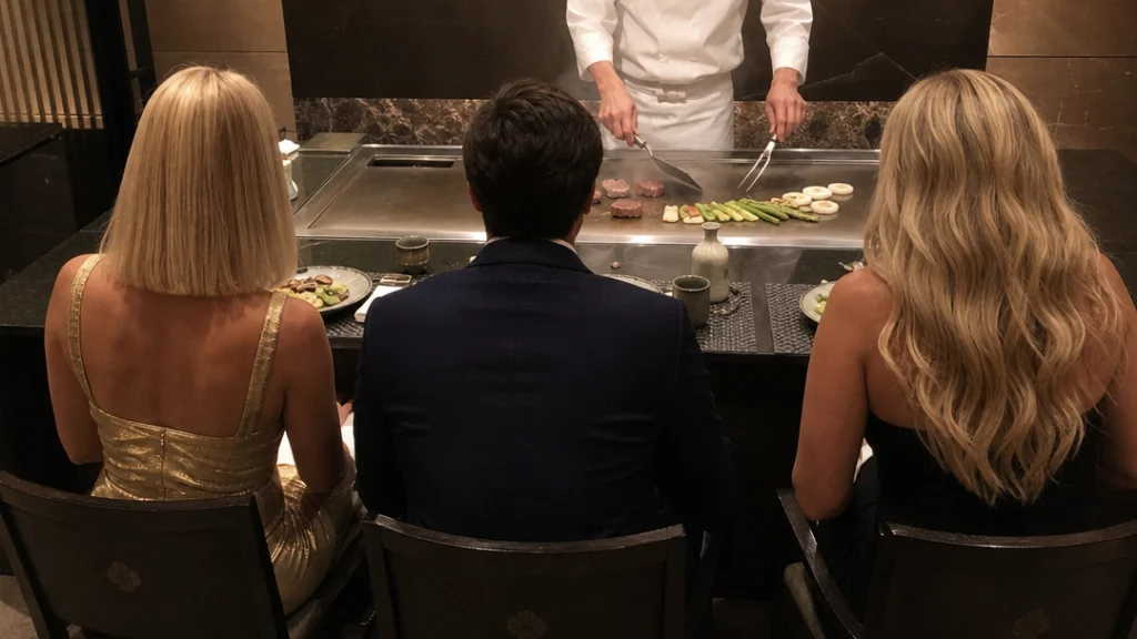 Teppanyaki-diner aan de grill bij Sazanka in Hotel Okura Amsterdam